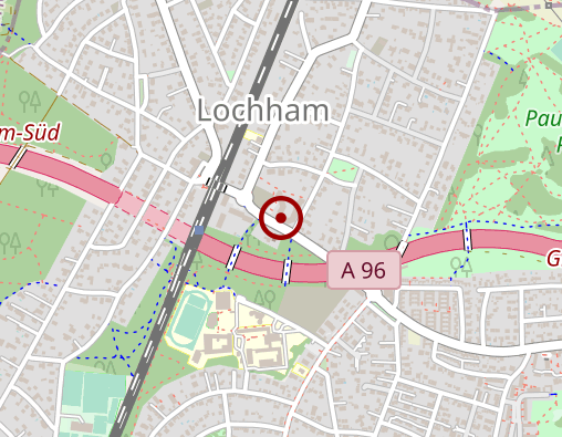 Karte: Bayerisches Rotes Kreuz Kreisverband München.