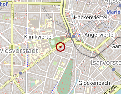 Karte: Praxis für Ergotherapie am Sendlinger Tor