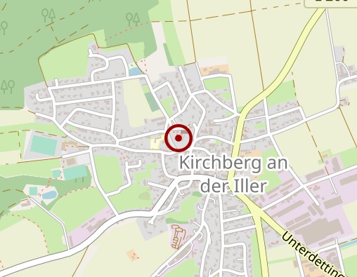 Karte: Betreuungsgruppe "Silberperlen" Kirchberg an der Iller