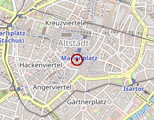 Karte: Physiotherapie am Marienplatz GmbH Stiedl, M.