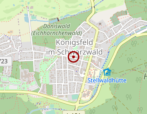 Karte: Schwarzwald-Apotheke Königsfeld