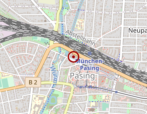 Karte: Physiotherapie in den Hofgärten