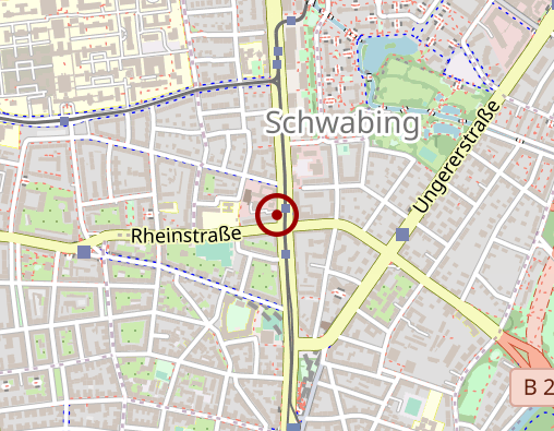 Karte: Agaplesion Evangelischer Pflegedienst gGmbH Diakoniestation Mitte/Schwabing/Ost