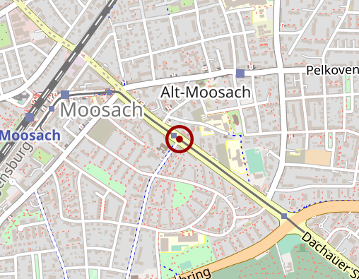 Karte: Agaplesion Evangelischer Pflegedienst gGmbH Diakoniestation Moosach/West