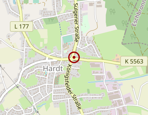 Karte: "Lichtblicke" Entlastungsangebot in der Häuslichkeit Nachbarschaftshilfe Hardt