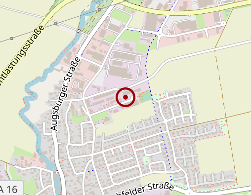 Karte: Ulrichswerkstätten Schwabmünchen der CAB Caritas Augsburg Betriebsträger gGmbH Werkstätte für Menschen mit Behinderungen