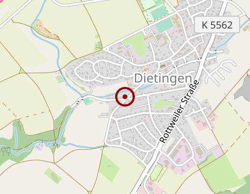 Karte: Betreuung in der Häuslichkeit Nachbarschaftshilfe Dietingen