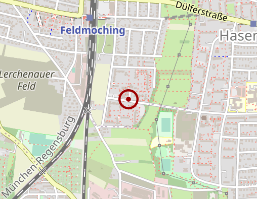 Karte: L.E.X. OHG Schlüsseldienst Feldmoching