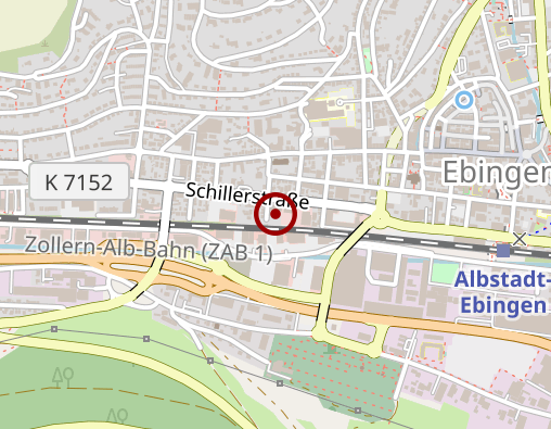 Karte: Mariaberg - Fachkrankenhaus Kinder- und Jugendpsychiatrie gGmbH, Tagesklinik Albstadt