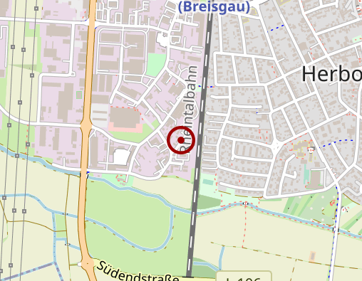 Karte: Physiozentrum Freiburg