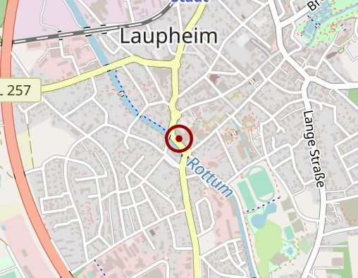 Karte: Arbeiter-Samariter-Bund Baden-Württemberg e.V. Region Orsenhausen-Biberach Abteilung SZ an der Rottum