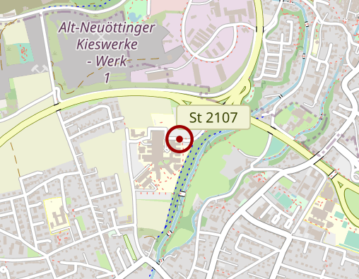 Karte: Kreiskliniken Altötting-Burghausen Standort Altötting