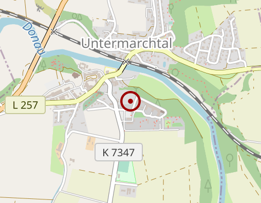 Karte: Gen. der Barmherzigen Sr. vom hl. Vinzenz v. Paul in Untermarchtal e.V. Pflegeheim Maria Hilf