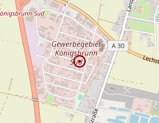 Karte: Johanniter Ambulanter Pflegedienst Königsbrunn