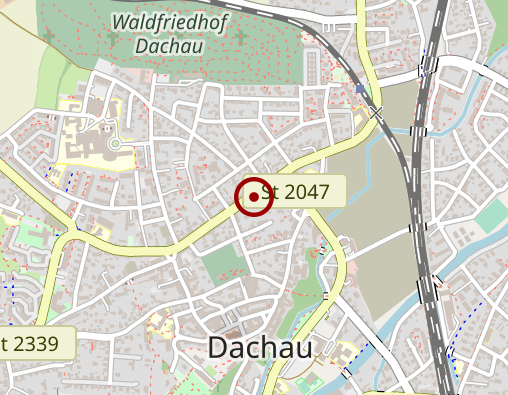 Karte: Podologie Dachau Praxis f. Medizinische Fußpflege Sandra Lenz