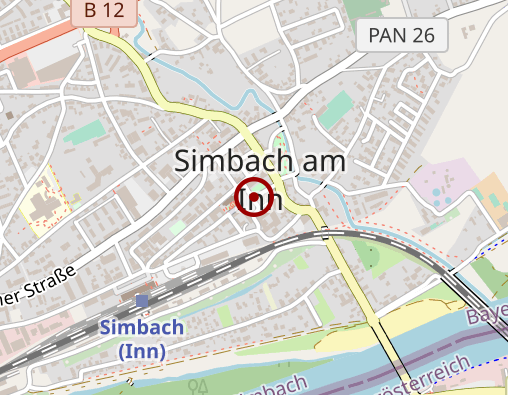 Karte: Caritas-Sozialstation Simbach