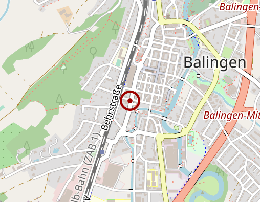 Karte: Psychiatrische Institutsambulanz Zollernalbkreis, Balingen