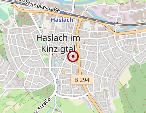 Karte: Sozialstation der Raumschaft Haslach