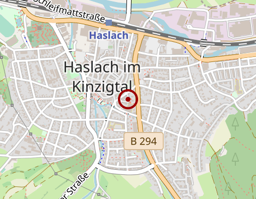 Karte: Tagespflege der Sozialstation Haslach