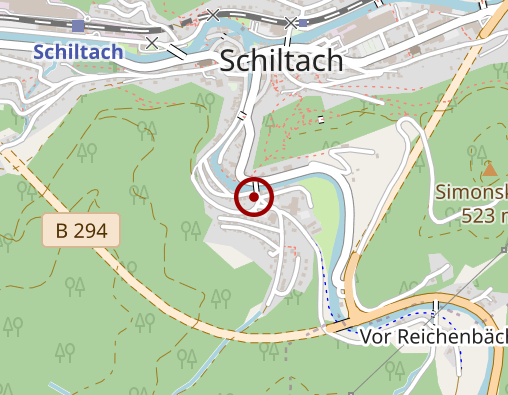 Karte: Ambulanter Dienst der Sozialgemeinschaft Schiltach / Schenkenzell e.V.