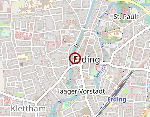 Karte: Caritas-Sozialstation Erding