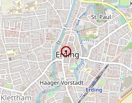 Karte: Taxi in Erding & Umgebung