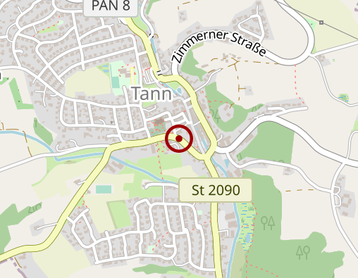 Karte: Seniorenheim Tann e.V. Betreuung und Pflege zu Hause