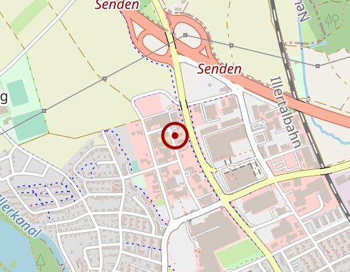 Karte: Caritasverein Illertissen Tagespflege Senden