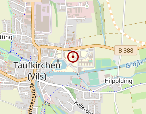 Karte: kbo-Isar-Amper-Klinikum Taufkirchen (Vils)