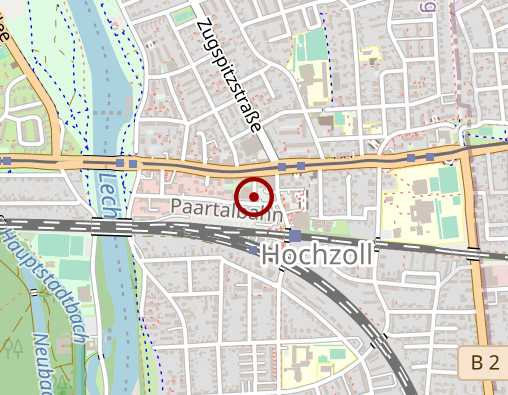 Karte: Ergotherapie Zentrum Hochzoll