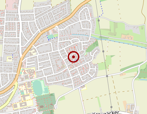 Karte: Praxis f. Psychotherapie Frau Dr. med Kramer Psychotherapie