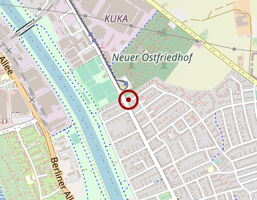 Karte: Bestattungsdienst in Schwaben