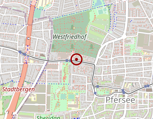 Karte: Bestattungsdienst der Stadt Augsburg