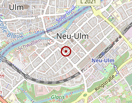 Karte: Evang. Sozialstation der Diakonie Neu-Ulm