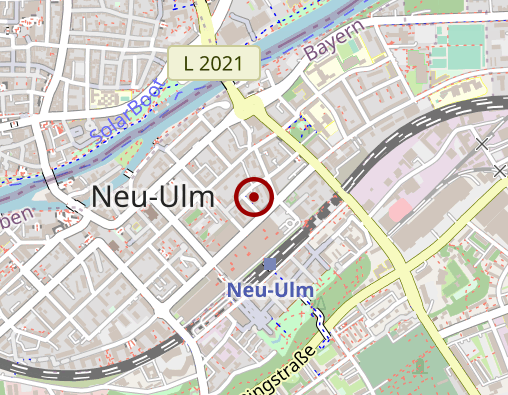 Karte: AOK Bayern - Die Gesundheitskasse Geschäftsstelle Neu-Ulm