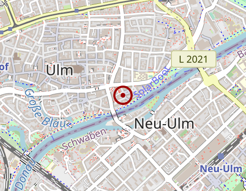 Karte: Diakoniestation im Evangelischen Diakonieverband Ulm/Alb-Donau