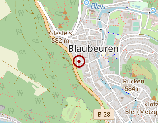 Karte: LWV.Eingliederungshilfe GmbH Tannenhog Ulm, Außenstelle Behinderteneinrichtung