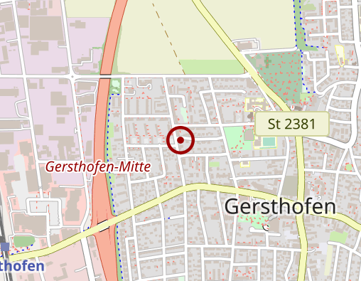 Karte: Orthopädie Zentrum Augsburg Filiale Gersthofen