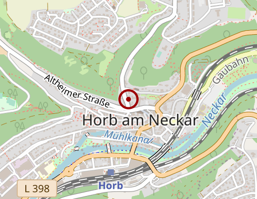 Karte: Betreuungsgruppe St. Martinstreff, Horb