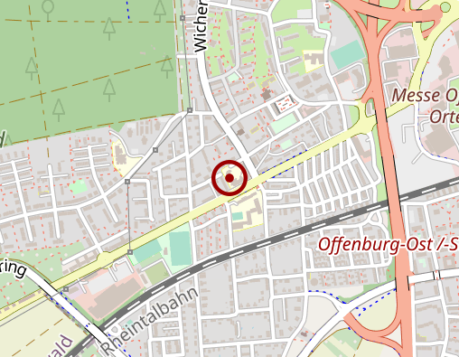 Karte: Betreuung- und Entlastung in Gruppen - Betreungsgruppe AWO Offenburg (Mo. u. Mi.)