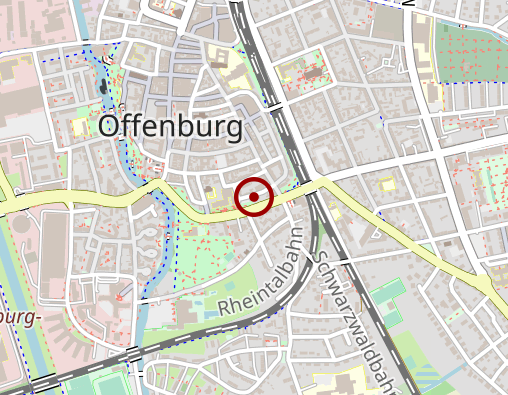 Karte: Beratungsstelle für Alkohol- und Medikamentenprobleme des bwlw