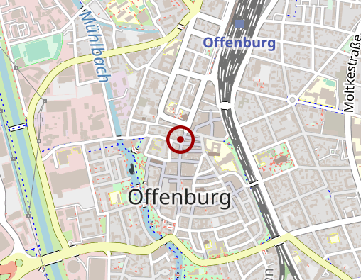 Karte: Arbeiterwohlfahrt Kreisverband Ortenau e.V.