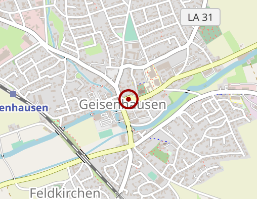 Karte: Bestattungsdienst Geisenhausen, Gerlinde Reichwein