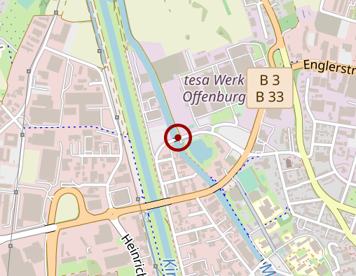 Karte: Betreuungs- und Entlastungsangebot in Gruppen - Betreuungsgruppe Offenburg