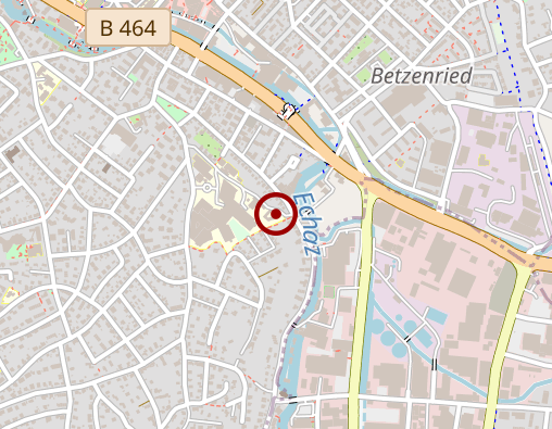 Karte: PP.rt Klinik für Psychiatrie und Psychosomatik Haus Dietrich Bonhoeffer