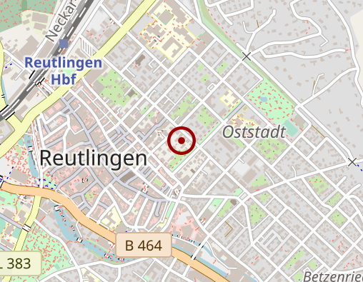 Karte: LWV Eingliederungshilfe GmbH, Rappertshofen Reutlingen, AWG IV