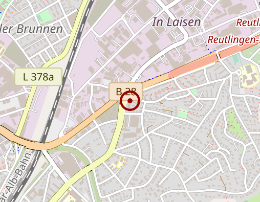 Karte: Hauspflege Reutlingen gGmbH