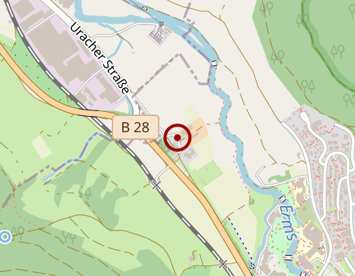 Karte: Freizeitangebote für Kinder und Jugendliche mit Behinderung - BruderhausDiakonie, Behindertenhilfe Ermstal