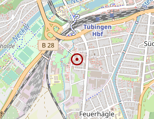 Karte: AOZ Augen-Operationszentren Tübingen