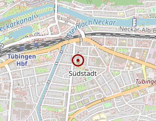 Karte: Diakoniestation Tübingen- Samariter mobil